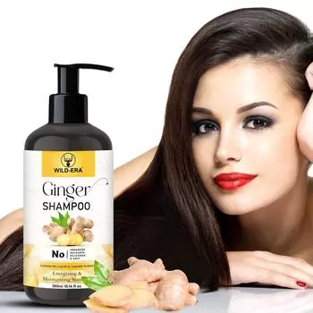 Шампунь против перхоти WILDERA Ginger с экстрактом имбиря и маслом чайного дерева, 300 мл