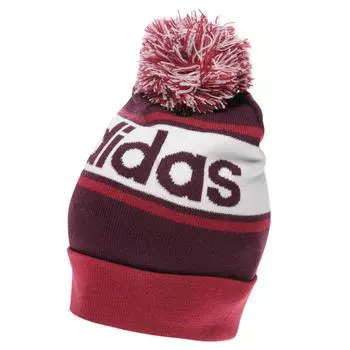 Шапка бини Adidas Linear Loco Bonbon BQM68 BP5325 Таинственный рубин рыцарь [Унисекс] F17/Красный F17/Белый (Япония OSFZ-Свободный размер)