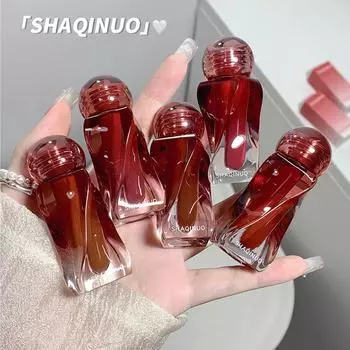 SHAQINUO Art Lip Glaze Матовая бархатная губная помада Стойкий макияж-спрей Цветопередача губной помады