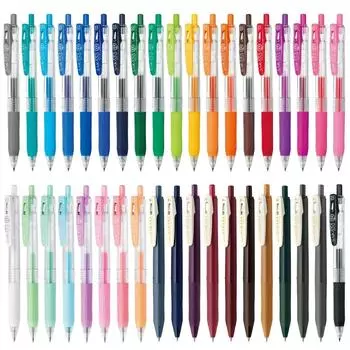 Шариковая гелевая ручка Zebra Sarasa Clip 0,5 мм 38 цветов JJ15-38C-AZ