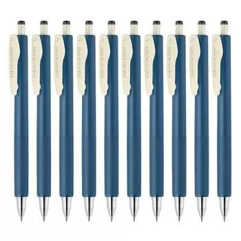 Шариковая гелевая ручка Zebra Sarasanano 0,3 мм, сине-серая, 10 шт. B-JJH72-VBGR