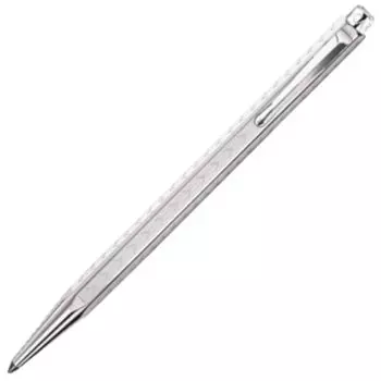 Шариковая ручка Caran Ecridor Chevron Silver Regular Import Product d Ache на масляной основе 0890-286 серебряный