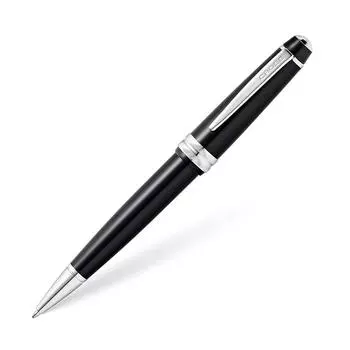 Шариковая ручка Cross Bailey Light глянцевая черная из смолы