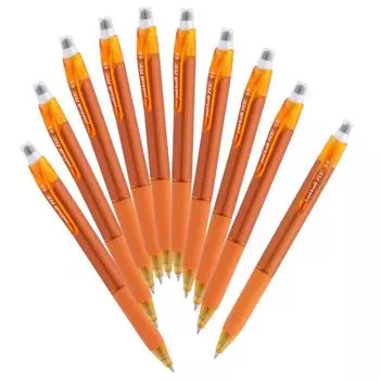 Шариковая ручка Mitsubishi Pencil Erasable Uniball RE Sun Orange 10 шт. 0,5 URN18005.4