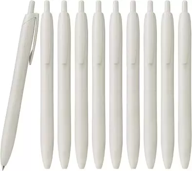 Шариковая ручка Mitsubishi Pencil Jet Stream Light Touch Ink 10 шт. Shell White 10P на масляной основе 0,7 SXNLS07.1