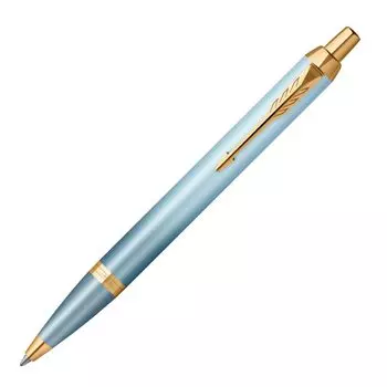Шариковая ручка PARKER IM Writing Rituals бирюзового цвета GT со средним кончиком в подарочной коробке, подарочный люкс, обычный импортный продукт 2203912 на масляной основе
