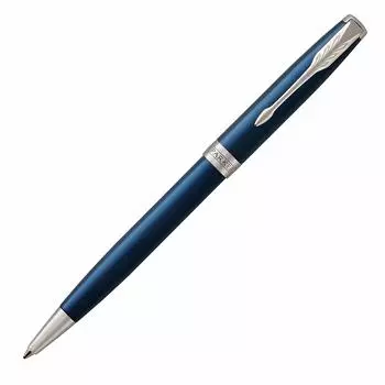 Шариковая ручка PARKER Sonnet Blue Lacquer CT со средним кончиком, масляная подарочная коробка, оригинальный импортный продукт 1950889