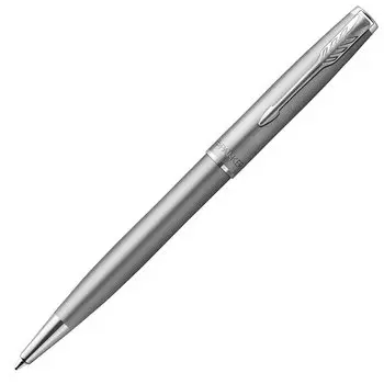 Шариковая ручка PARKER Sonnet Essential Sandblast CT со средним наконечником в подарочной коробке, оригинальный импортный продукт 2146880Z на масляной основе