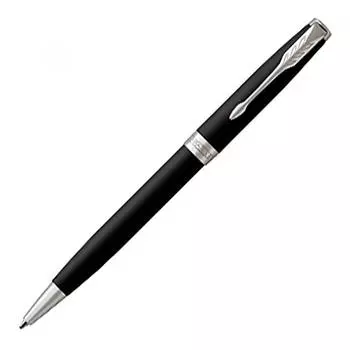Шариковая ручка Parker Sonnet, матовая черная, цвет Ct