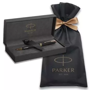 Шариковая ручка PARKER Sonnet Rack Black GT, средний кончик, упаковочная сумка с логотипом бренда, подарочная коробка, подарочный подарок, роскошь, официальный регулярный импортный продукт