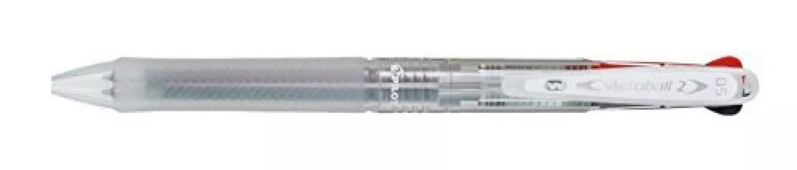 Шариковая ручка Pilot Acroball 2 extra fine набор из 10 штук двухцветная бесцветная BKAB-30EF-NCC чёрный