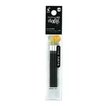 Шариковая ручка Pilot Frixion Refill 0,38 мм, черная, 3 шт. LFBTRF30UF3B