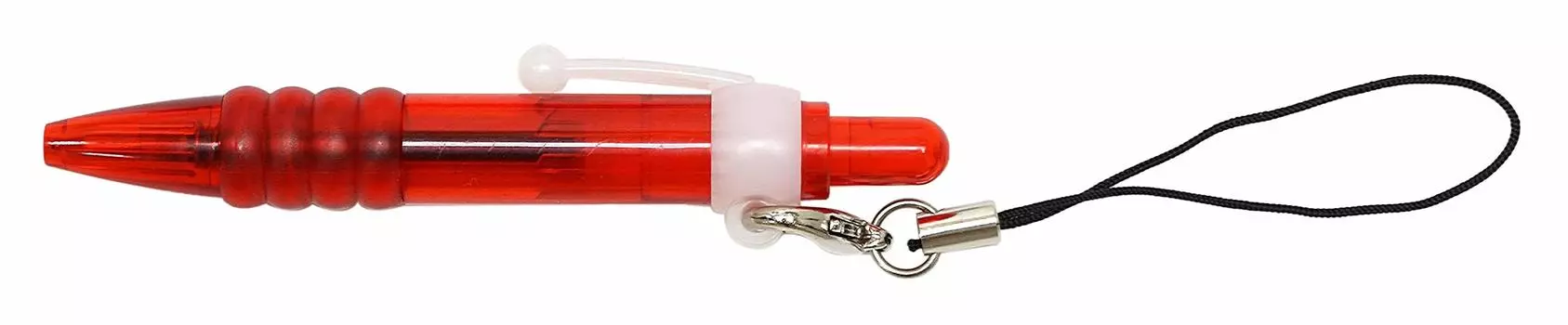Шариковая ручка Skelet Mobile 50 с OPP-мешком с noshi, самая короткая шариковая ручка, сделанная в Японии, общей длиной 76 мм, с полупрозрачным корпусом красного цвета красный