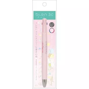 Шариковая ручка Sumikkogurashi Blen Pink Zebra PR07005 San-X 0,7 мм, 3 цвета