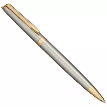 Шариковая ручка Waterman Metropolitan Essential из нержавеющей стали GT с тонким наконечником, подарочная коробка с масляным покрытием, подлинная импортная S0920360