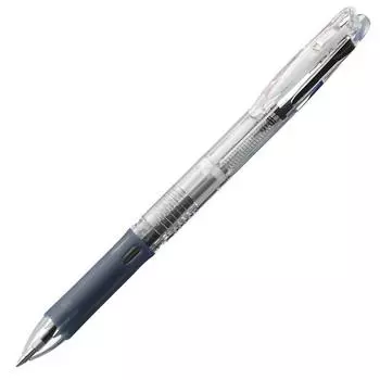 Шариковая ручка Zebra тонкая 3C прозрачная 10 шт. 3-цветная с зажимом B-B3A5-C