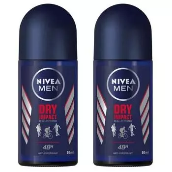 Шариковый дезодорант Nivea Dry Impact 48H, 2 шт., 50 мл