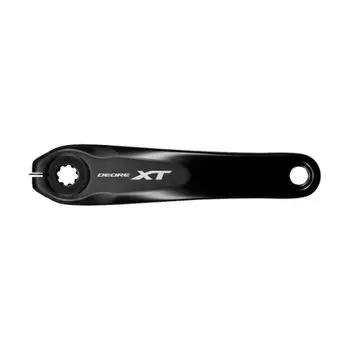 Шатун SHIMANO DEORE XT 24 мм ось зубчатая полая технология серия мм цвет M8100 серия FC-M8050 170.0 (с логотипом)