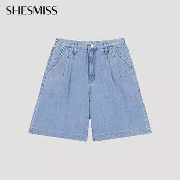 She S miSS Back Banding Short Denim pantS SamSpo22010 Bl Blue/55