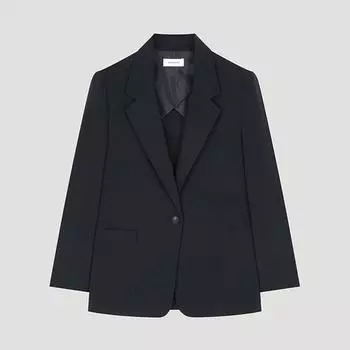 She S miSS Back Slit Single One Button Jacket Swwjko21710 Dn DARK NAVY/55