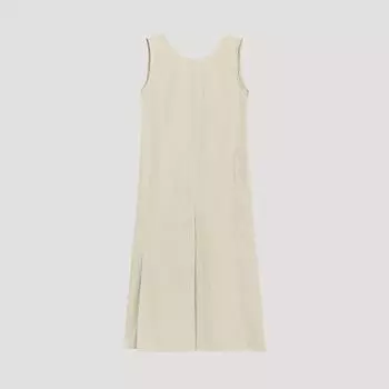 She S miSS Back Strap Linen dreSS Swwopo22170 Db dark beige/55