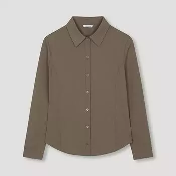 She S miSS baSic Collar Shirt SwwStn32050 Br Braun/55