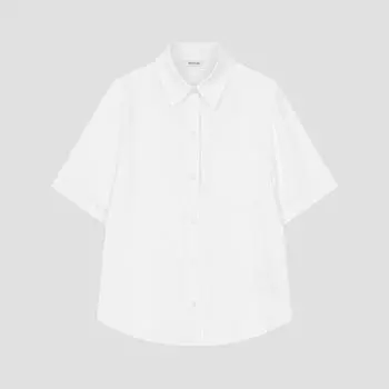 She S miSS baSic Linen Short Sleeve Shirt SwwSto21020 Ow off-white/55