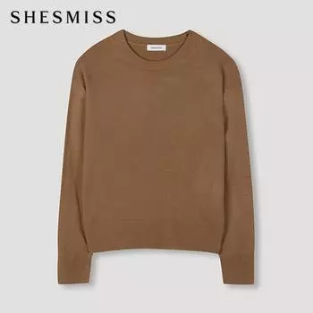 She S miSS baSic Round Knit Top SSkpon42520 Ca Camel/55