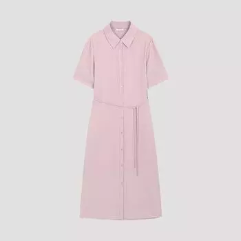 She S Miss базовое платье-рубашка с коротким рукавом Swwopo22510 Pi Pink/55