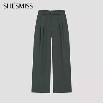 She S miSS Belted Two Tuck Wide pantS SwwSlo22190 Dg dark gray/44