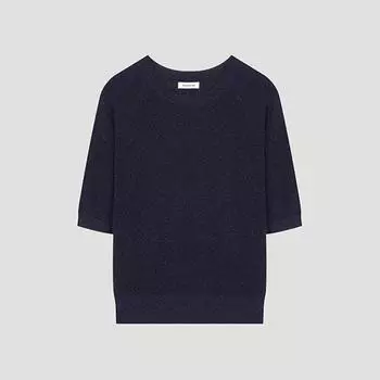 She S miSS Блестящий реглан с коротким рукавом, трикотаж SSkpoo21110 Dn DARK NAVY/55