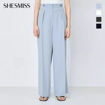 She S miSS Button One Tuck Wide pantS SwwSlo21070 dark gray/44