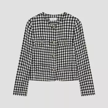 She S miss клетчатый твидовый пиджак Swwjko31010 Bk blacks/55