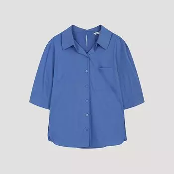 She S miSS Cotton Collar Point Shirt SwwSto22050 Bl Blue/55