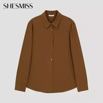 She S miSS Daily Solid Shirt SwwSto32010 Br Braun/55