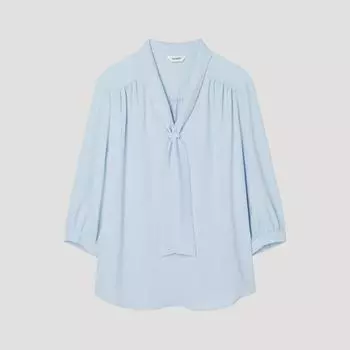 [She S miSS] Фирменная блузка с завязкой на шее Swwblp22010 Ll light blue/55