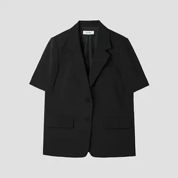 [She S miSS] Flap Pocket Single Two Button Jacket Swwjkp22060 Bk blacks/55
