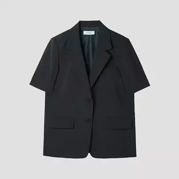 [She S miSS] Flap Pocket Single Two Button Jacket Swwjkp22060 Dg dark gray/55