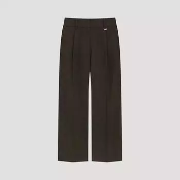 She S miSS Formal One Tuck Straight pantS SwwSlo41030 Dw dark brown/44