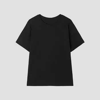 [She S miSS] Футболка с коротким рукавом из модальной смеси SajTSp22020 Bk blacks/00