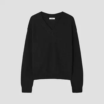 She S miSS Glitter V Neck Knit SSkpop11050 Bk blacks/55
