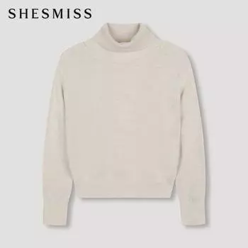 She S miSS High Neck Cropped Knit SSkpon42630 Ot oatmeal/55