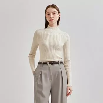 She S miSS Высокий ворот Тонкий трикотаж SSkpon42670 melange blue/55