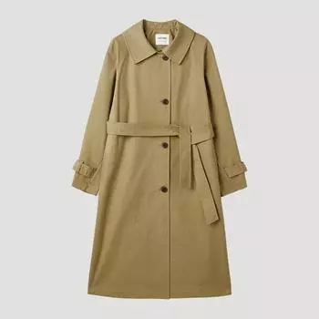 She S miSS Хлопковая смесь Макинтош с поясом Пальто Swwbyp11020 Camel/55