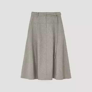 She S miSS Юбка из шерстяной смеси с поясом SwwSko42080 Me MELANGE BEIGE/44