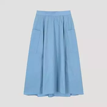 She S miSS Юбка-клеш с карманами сзади и отделкой SwwSko21010 Bl Blue/44