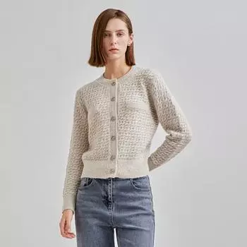 She S miSS Кардиган из шерстяной смеси с блестками SSkcdn41060 light blue/55