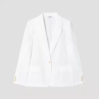 [She S miSS] Linen Tailored Jacket Swwjkp22010 Ow off-white/55