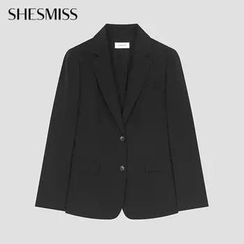 She S miSS Минимальный пиджак с двумя пуговицами SwSjko11040 Bk blacks/55
