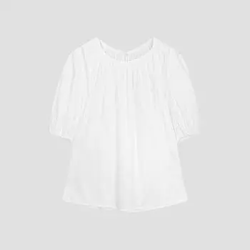 She S miSS Neck Shirring Volume blouSe Swwblo22070 Ow off-white/55